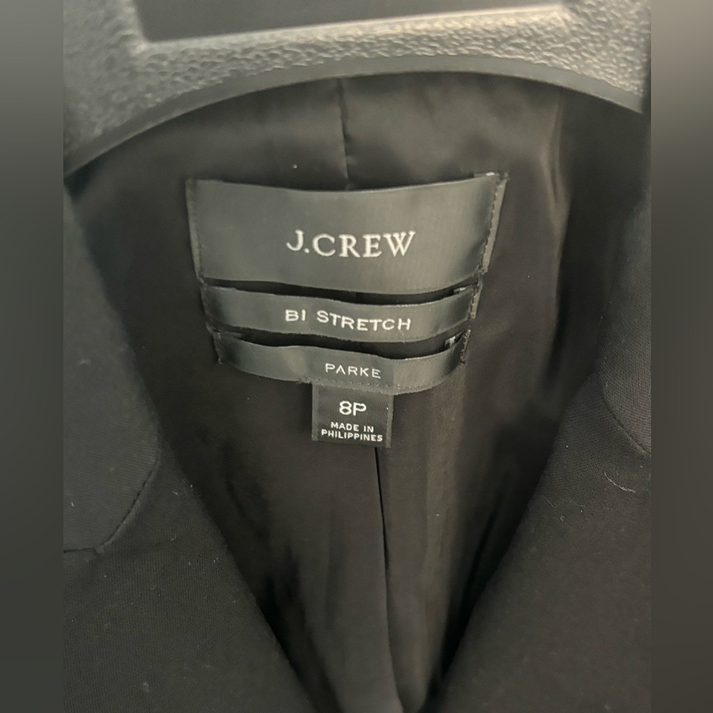Parks black blazer in bi-stretch cotton - Picture 3 of 4